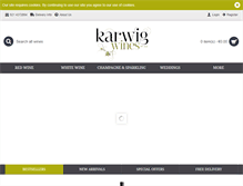 Tablet Screenshot of karwigwines.ie